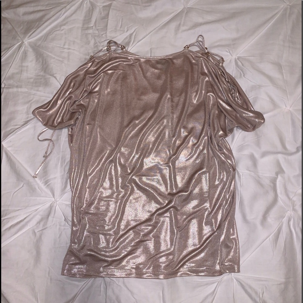 Sparkly gold blouse